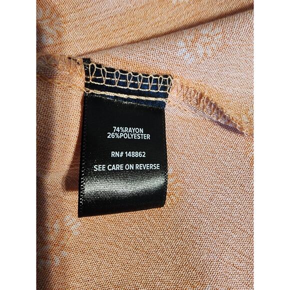 Torrid Babydoll Crinkle Gauze Tank Lotus Peach Bloom Size 2 NWT - Picture 4 of 5